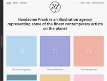 Tablet Screenshot of handsomefrank.com